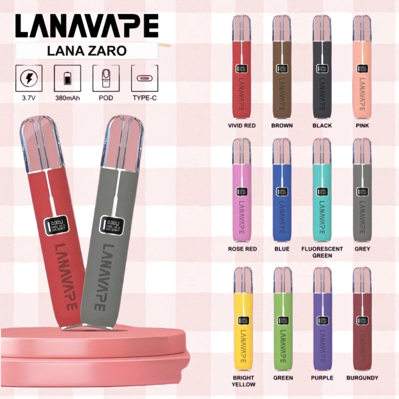 LANAVAPE皮革主機大功率 兩檔調節發光顯示屏 通用一代煙彈:圖片 2